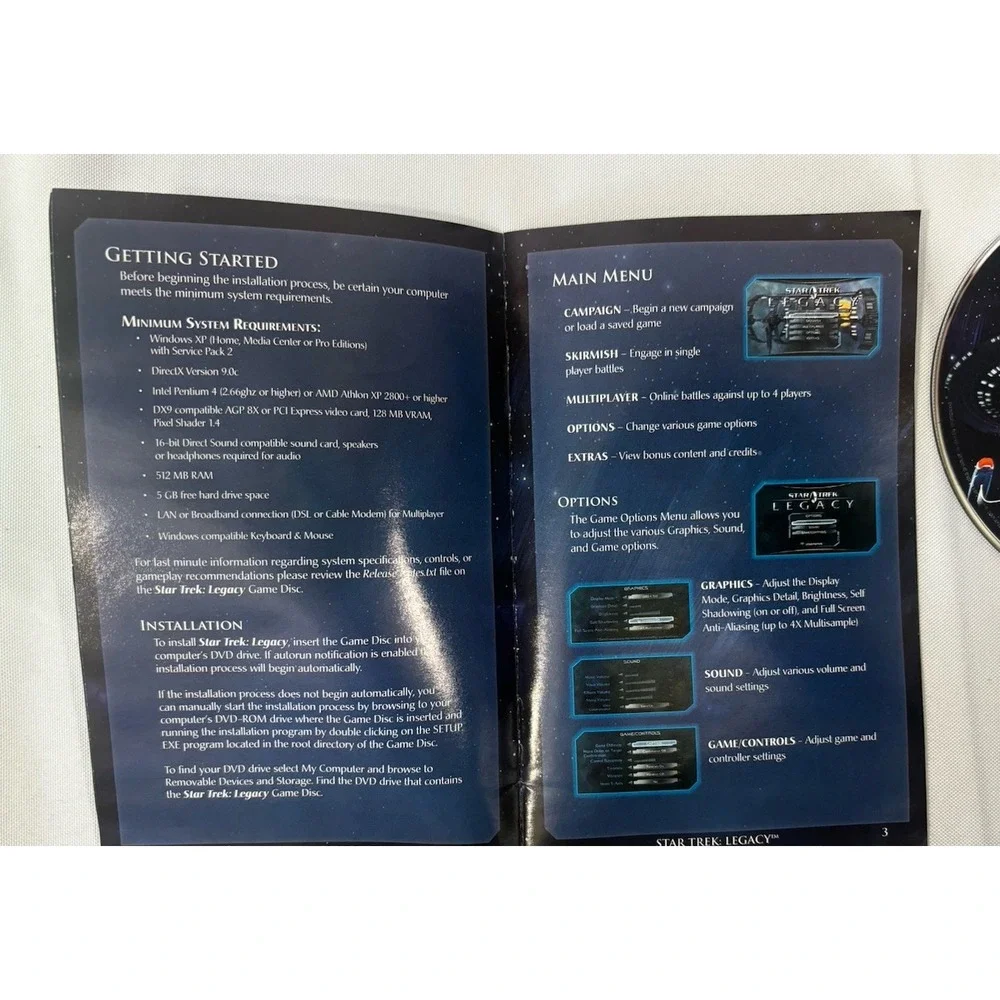 Star Trek: Legacy (PC DVD, 2006) With Manual And Case‎
